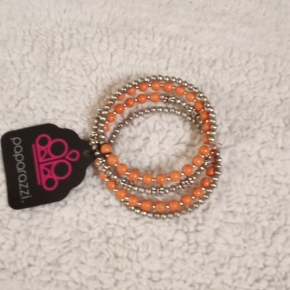 paparazzi Jewelry - Road Trip Orange Coil Bracelet NWT